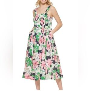 Tommy Hilfiger Women's Floral Midi Lined dress size 12